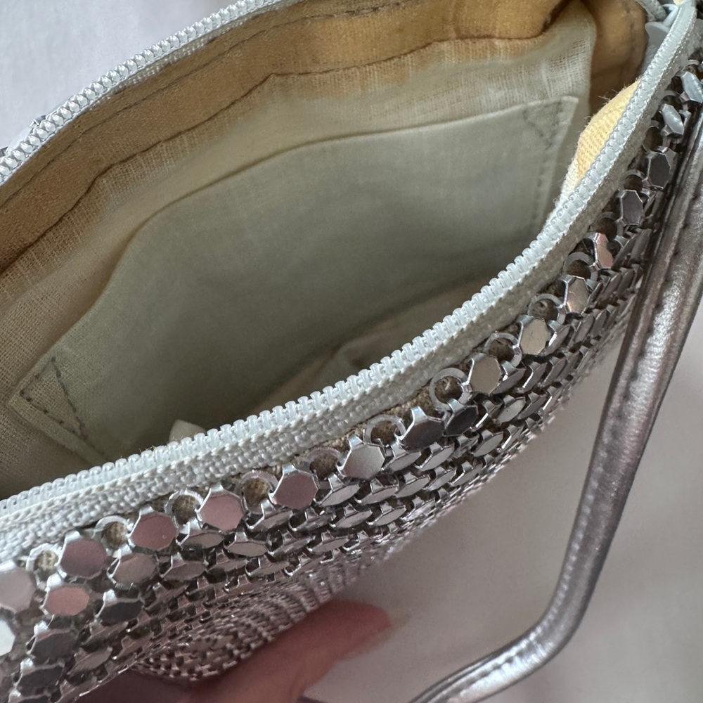 Vintage Aluminum Silver Mesh Clutch - Picture 5 of 7